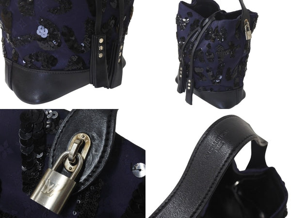 LOUIS VUITTON Spotlight PM Handbag Shoulder Bag M94601 Midnight Blue Silver Good Condition Used 4c076303