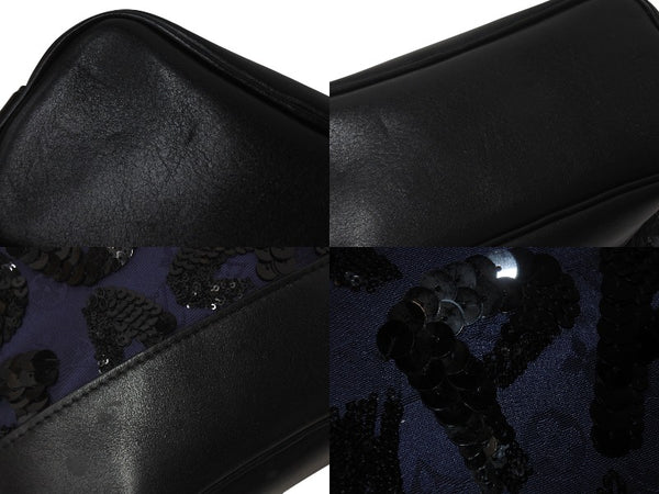 LOUIS VUITTON Spotlight PM Handbag Shoulder Bag M94601 Midnight Blue Silver Good Condition Used 4c076303