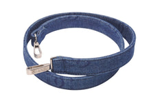 Load image into Gallery viewer, 極美品 CHANEL シャネル ショルダーストラップ ココマーク ロゴ デニム ブルー シルバー金具 中古 4c076315