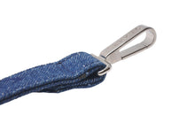 Load image into Gallery viewer, 極美品 CHANEL シャネル ショルダーストラップ ココマーク ロゴ デニム ブルー シルバー金具 中古 4c076315