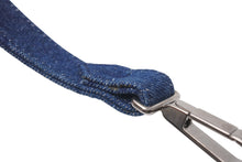 Load image into Gallery viewer, 極美品 CHANEL シャネル ショルダーストラップ ココマーク ロゴ デニム ブルー シルバー金具 中古 4c076315