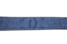 Load image into Gallery viewer, 極美品 CHANEL シャネル ショルダーストラップ ココマーク ロゴ デニム ブルー シルバー金具 中古 4c076315