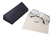 Load image into Gallery viewer, FENDI フェンディ サングラス M0098 クリア シルバー ブランドロゴ プラスチック イタリア製 美品 中古 4c076321