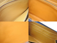 画像をギャラリービューアに読み込む, LOUIS VUITTON ルイヴィトン ジッピーウォレット M95341 長財布 モノグラムデニム ゴールド金具 ブルー 美品 中古 4c076324