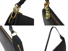 Load image into Gallery viewer, LOUIS VUITTON ルイヴィトン ポシェット アクセソワール ショルダーポーチ ワンショルダー M40632 エピ ブラック 美品 中古 4c076332