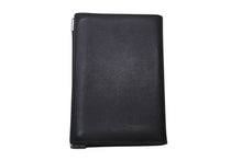 画像をギャラリービューアに読み込む, Cartier カルティエ マストライン カードケース パスケース 名刺入れ レザー ブラック シルバー金具 美品 中古 4c076333