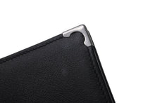 画像をギャラリービューアに読み込む, Cartier カルティエ マストライン カードケース パスケース 名刺入れ レザー ブラック シルバー金具 美品 中古 4c076333