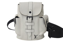 画像をギャラリービューアに読み込む, LOUIS VUITTON ルイヴィトン クリストファーXS ボディバッグ M58493 トリヨンレザー オフホワイト ブラック金具 美品 中古 4c076336