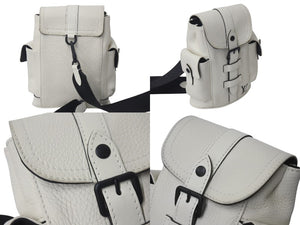 LOUIS VUITTON ルイヴィトン クリストファーXS ボディバッグ M58493 トリヨンレザー オフホワイト ブラック金具 美品 中古 4c076336