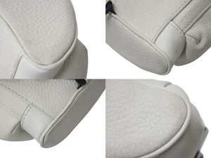 LOUIS VUITTON ルイヴィトン クリストファーXS ボディバッグ M58493 トリヨンレザー オフホワイト ブラック金具 美品 中古 4c076336