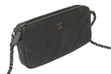 Load image into Gallery viewer, 新品同様 CHANEL シャネル チェーンショルダーバッグ チェーンウォレット マトラッセ 23番台 グレー キャビアスキン シルバー金具 中古 4c076344