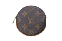 画像をギャラリービューアに読み込む, LOUIS VUITTON ルイヴィトン コインケース ポルトモネロン モノグラム キャンバス ブラウン M61926 円形 美品 中古 4c076345