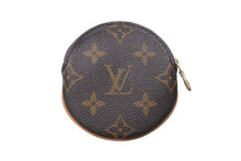 画像をギャラリービューアに読み込む, LOUIS VUITTON ルイヴィトン コインケース ポルトモネロン モノグラム キャンバス ブラウン M61926 円形 美品 中古 4c076345