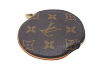 画像をギャラリービューアに読み込む, LOUIS VUITTON ルイヴィトン コインケース ポルトモネロン モノグラム キャンバス ブラウン M61926 円形 美品 中古 4c076345