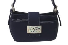 Load image into Gallery viewer, 極美品 FENDI フェンディ マンマバケット ワンショルダーバッグ イタリア製 デニム ネイビー シルバー金具 中古 4c076350