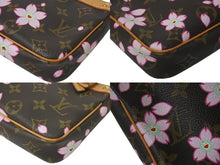 Load image into Gallery viewer, 極美品 LOUISVUITTON ルイヴィトン 村上隆 ポシェットアクセソワール ポーチ M92006 モノグラムチェリーブロッサム 中古 4c076357