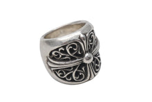 画像をギャラリービューアに読み込む, CHROME HEARTS クロムハーツ CLASSIC OVAL クラシック オーバルクロス リング 重量約41.9g サイズ18号 シルバー925 美品 中古 4c076361
