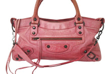 画像をギャラリービューアに読み込む, BALENCIAGA バレンシアガ ザ ファースト 2WAY ハンドバッグ ワンショルダー ピンク レザー 103208 良品 中古 4c076364