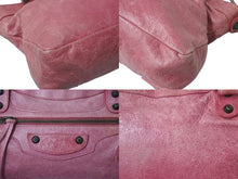画像をギャラリービューアに読み込む, BALENCIAGA バレンシアガ ザ ファースト 2WAY ハンドバッグ ワンショルダー ピンク レザー 103208 良品 中古 4c076364