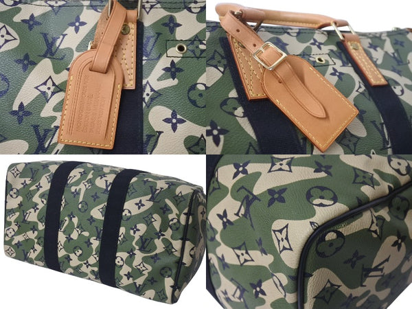 Very Good Condition LOUIS VUITTON Monogram Flage Speedy 35 Bag Camouflage Green M95773 Takashi Murakami Used 4c076366