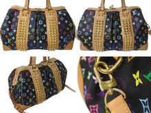 Load image into Gallery viewer, LOUIS VUITTON ルイヴィトン コートニーGM 2WAY ハンドバッグ ショルダーバッグ M40261 スタッズ ブラック マルチカラー 美品 中古 4c076367