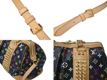 Load image into Gallery viewer, LOUIS VUITTON ルイヴィトン コートニーGM 2WAY ハンドバッグ ショルダーバッグ M40261 スタッズ ブラック マルチカラー 美品 中古 4c076367