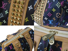 Load image into Gallery viewer, LOUIS VUITTON ルイヴィトン コートニーGM 2WAY ハンドバッグ ショルダーバッグ M40261 スタッズ ブラック マルチカラー 美品 中古 4c076367