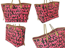画像をギャラリービューアに読み込む, 極美品 LOUIS VUITTON ルイヴィトン トートバッグ ネヴァーフルGM モノグラムグラフィティ フューシャ M93701 中古 4c076368