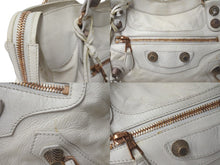 画像をギャラリービューアに読み込む, BALENCIAGA バレンシアガ ザ ジャイアント シティ 2WAY ハンドバッグ ホワイト カーフ 173084 良品 中古 4c076369