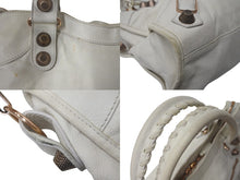 画像をギャラリービューアに読み込む, BALENCIAGA バレンシアガ ザ ジャイアント シティ 2WAY ハンドバッグ ホワイト カーフ 173084 良品 中古 4c076369