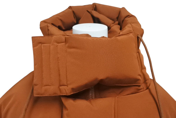 Very Good Condition ENTIRE STUDIOS 22AW Down Jacket ES2034 Orange Size M Nylon Polyester Used 4c076377