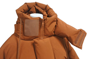 Very Good Condition ENTIRE STUDIOS 22AW Down Jacket ES2034 Orange Size M Nylon Polyester Used 4c076377