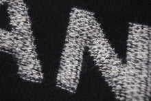 画像をギャラリービューアに読み込む, CHANEL シャネル ロゴ ニットキャップ ニット帽 ビーニー ユニセックス ブラック ウール カシミヤ 美品 中古 4c076390