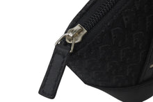Load image into Gallery viewer, Dior ディオール トロッター ミニハンドバッグ 総柄 ブラック MC0063 コットンキャンバス レザー シルバー金具 中古 4c076402