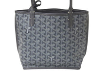 Load image into Gallery viewer, 新品同様 GOYARD ゴヤール アンジュ ミニ ハンドバッグ リバーシブル ミニトートバッグ ゴヤールディンキャンバス グレー 中古 4c076412
