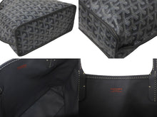 Load image into Gallery viewer, 新品同様 GOYARD ゴヤール アンジュ ミニ ハンドバッグ リバーシブル ミニトートバッグ ゴヤールディンキャンバス グレー 中古 4c076412