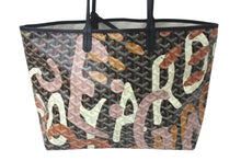 画像をギャラリービューアに読み込む, 新品同様 GOYARD ゴヤール サン ルイPM トートバッグ レターズカモフラージュ ゴヤールディンキャンバス ブラック シルバー金具 中古 4c076416
