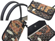 画像をギャラリービューアに読み込む, 新品同様 GOYARD ゴヤール サン ルイPM トートバッグ レターズカモフラージュ ゴヤールディンキャンバス ブラック シルバー金具 中古 4c076416