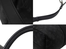 画像をギャラリービューアに読み込む, 極美品 LOUIS VUITTON ルイヴィトン エクリプス キーポル バンドリエール45 ボストンバッグ M40569 シルバー金具 ブラック 中古 4c076419