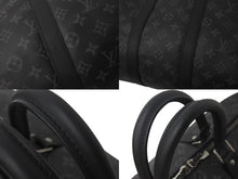 画像をギャラリービューアに読み込む, 極美品 LOUIS VUITTON ルイヴィトン エクリプス キーポル バンドリエール45 ボストンバッグ M40569 シルバー金具 ブラック 中古 4c076419