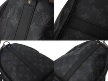 画像をギャラリービューアに読み込む, 極美品 LOUIS VUITTON ルイヴィトン エクリプス キーポル バンドリエール45 ボストンバッグ M40569 シルバー金具 ブラック 中古 4c076419