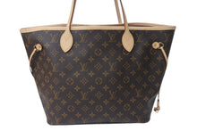 画像をギャラリービューアに読み込む, 極美品 LOUIS VUITTON ルイヴィトン ネヴァーフルMM トートバッグ M40156 モノグラム ブラウン ゴールド金具 中古 4c076436