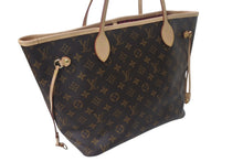 画像をギャラリービューアに読み込む, 極美品 LOUIS VUITTON ルイヴィトン ネヴァーフルMM トートバッグ M40156 モノグラム ブラウン ゴールド金具 中古 4c076436