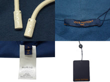 Load image into Gallery viewer, 極美品 LOUIS VUITTON ルイヴィトン 23AW シグネチャー ロゴ パーカー ブルー コットン 刺繍 フーディ― RM232Q 1HN HNY56W サイズ5L 中古 4c076446