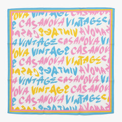New and unused CASANOVA VINTAGE Casanova Vintage Graffiti Bandana Multicolor Used 4a007645
