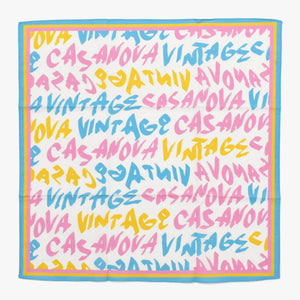 New and unused CASANOVA VINTAGE Casanova Vintage Graffiti Bandana Multicolor Used 4a007645