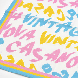 New and unused CASANOVA VINTAGE Casanova Vintage Graffiti Bandana Multicolor Used 4a007645