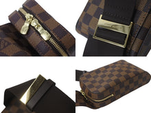 画像をギャラリービューアに読み込む, LOUIS VUITTON ルイヴィトン ショルダーバッグ ジェロニモス ダミエキャンバス ブラウン N51994 美品 中古 4c076450