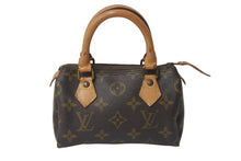 Load image into Gallery viewer, LOUIS VUITTON ルイヴィトン ミニスピーディ ハンドバッグ モノグラム M41534 PVC ブラウン ゴールド金具 良品 中古 4c076452
