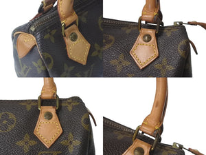 LOUIS VUITTON ルイヴィトン ミニスピーディ ハンドバッグ モノグラム M41534 PVC ブラウン ゴールド金具 良品 中古 4c076452